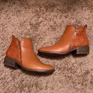 Faux Leather Booties